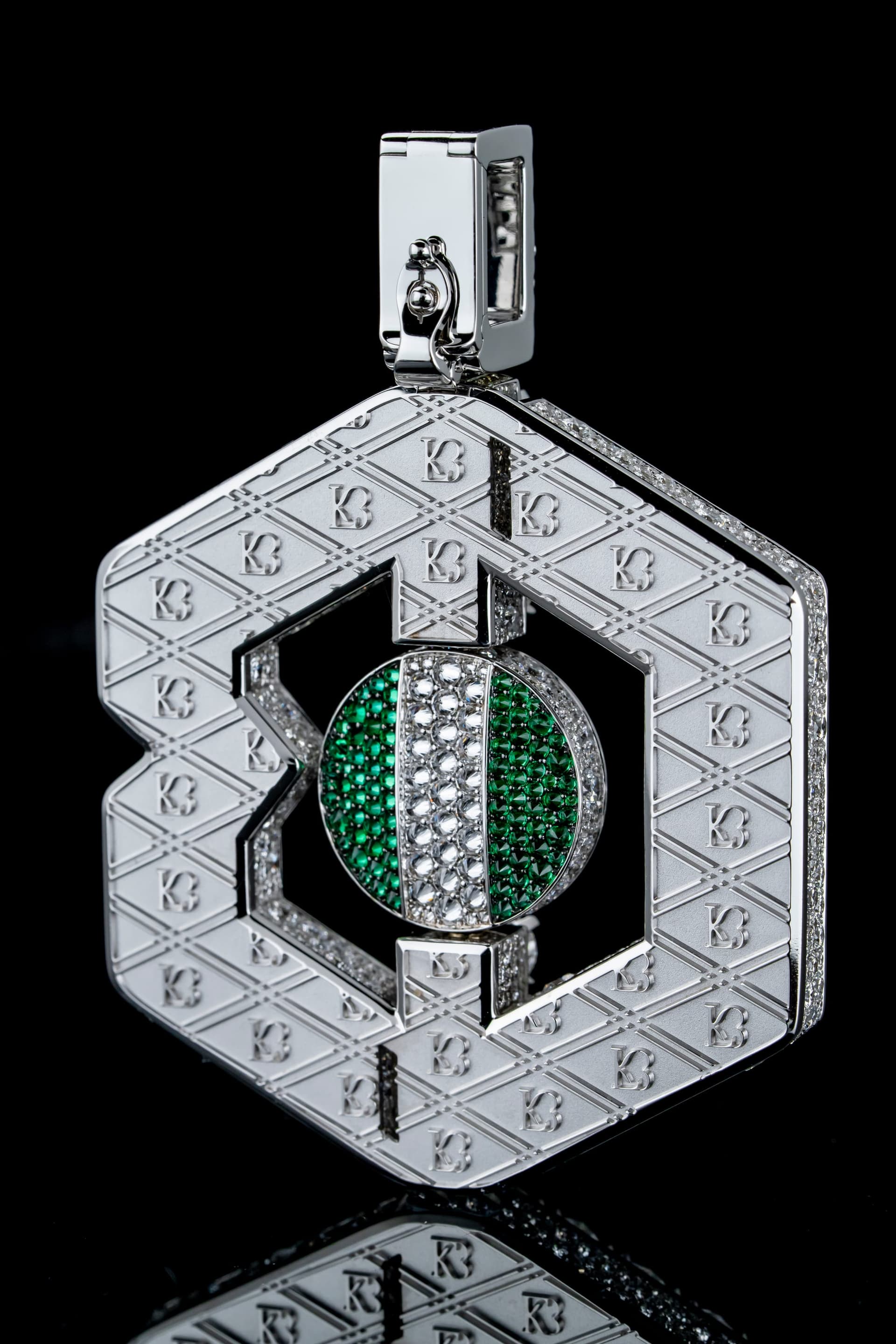 Calvin Bassey bespoke pendant detail