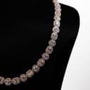 Rose Gold Halo Cluster Necklace thumbnail 3