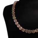 Rose Gold Halo Cluster Necklace thumbnail 4