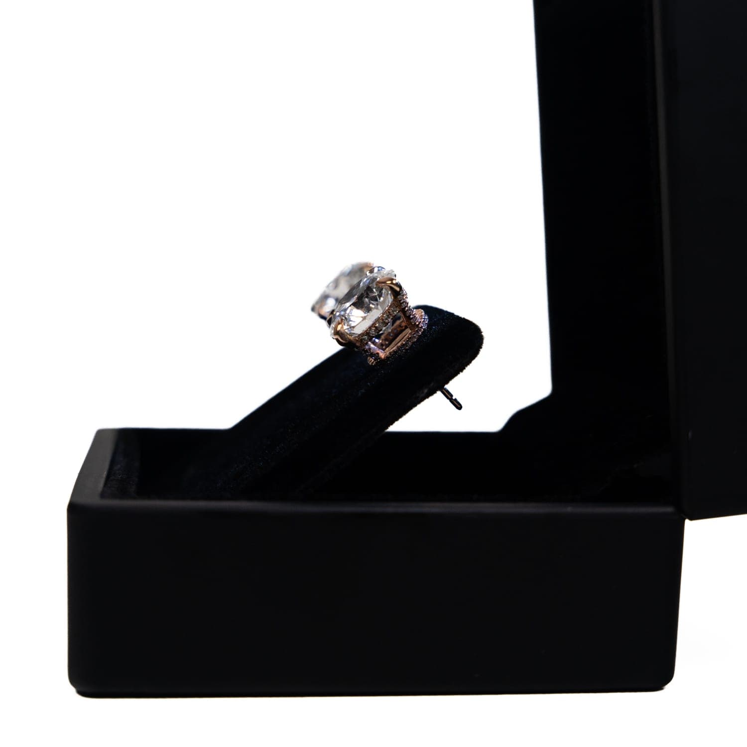 Round Diamond Stud Earrings, Larger