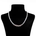 Round Diamond Tennis Necklace thumbnail 1