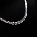 Round Diamond Tennis Necklace thumbnail 2