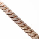 Miami Cuban Round Cut Diamond Chain thumbnail 2