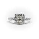 White Gold Eternity Square Diamond Ring thumbnail 1
