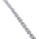 White Gold Infinity Link Diamond Bracelet thumbnail 1