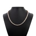 Round Cut Brilliant 75ct Diamond Tennis Chain thumbnail 1