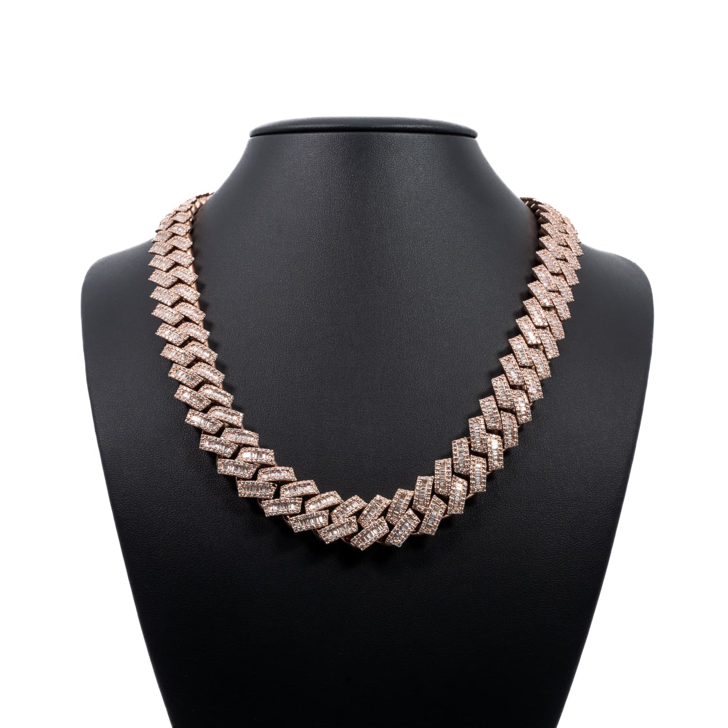 Miami Cuban Diamond Baguette Chain