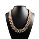 Miami Cuban Prong Set Round Cut Diamond Chain thumbnail 1