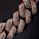 Miami Cuban Round Cut Diamond Chain thumbnail 2