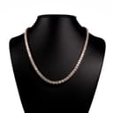 Round Cut Diamond Tennis Chain thumbnail 1