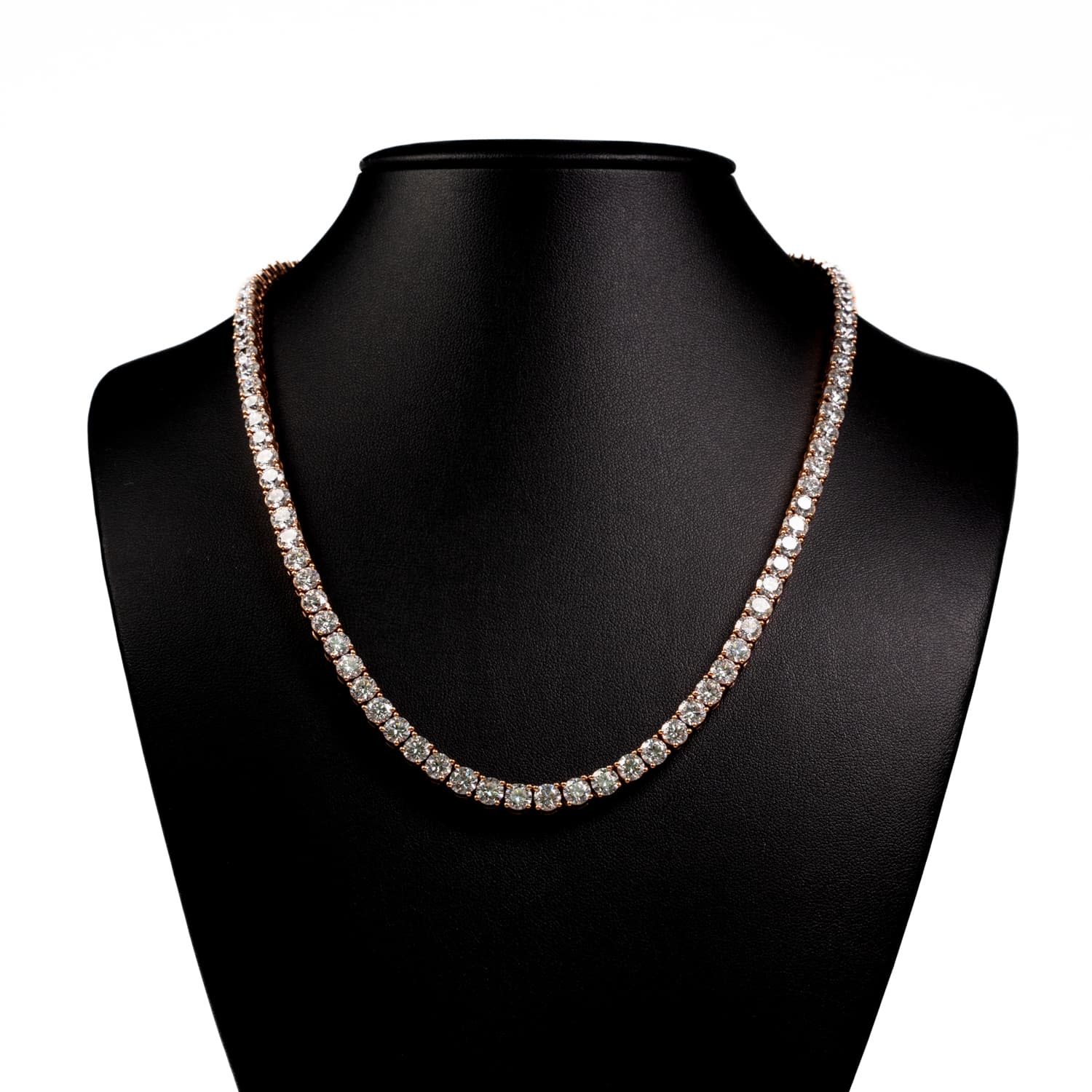 Round Cut Diamond Tennis Chain