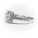 White Gold Eternity Square Diamond Ring thumbnail 3