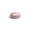 Rose Gold Triple Row Diamond Ring thumbnail 3