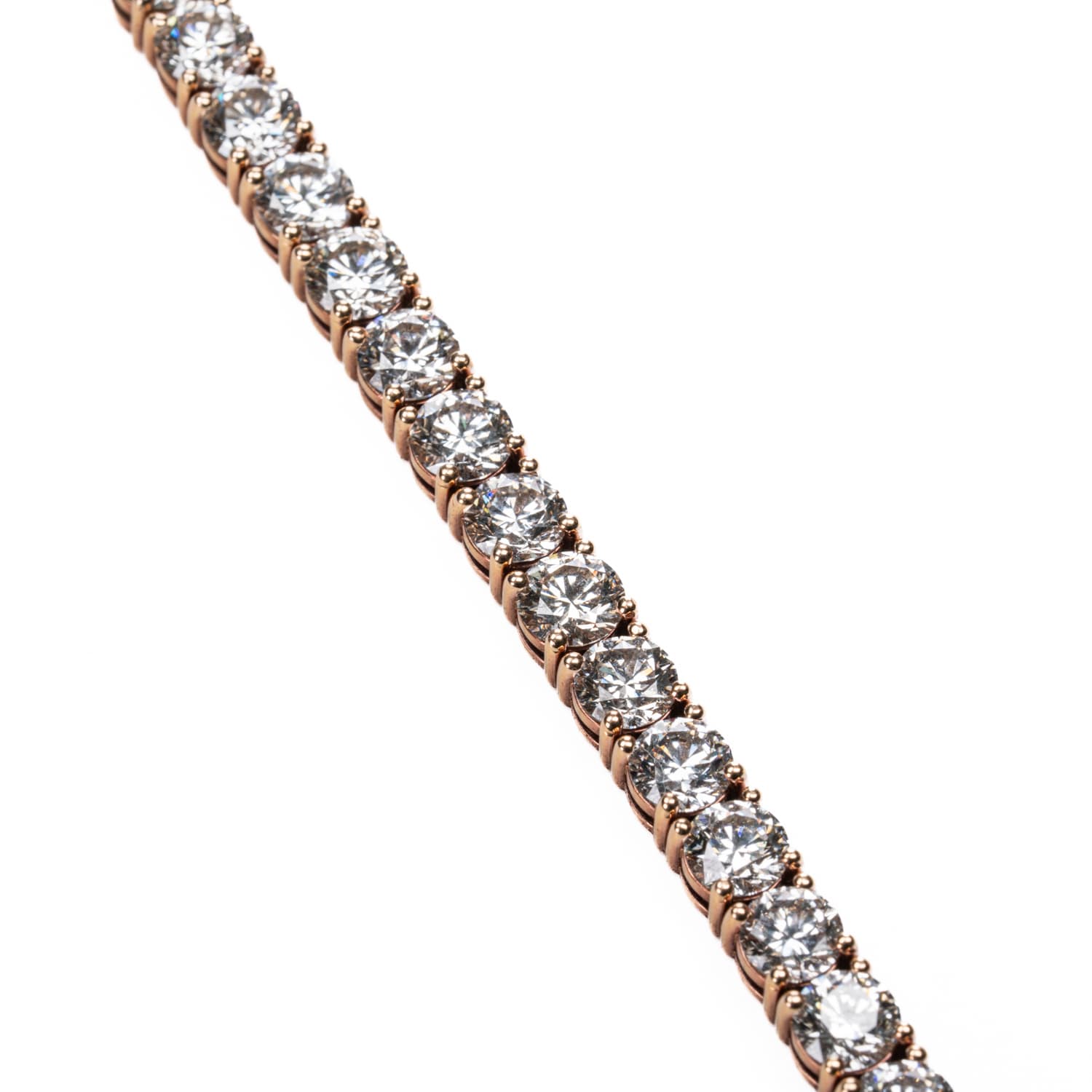 Rose Gold Diamond Tennis Bracelet