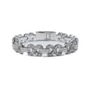 White Gold Infinity Link Diamond Bracelet thumbnail 2