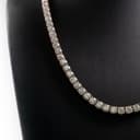 Round Cut Diamond Tennis Chain thumbnail 2