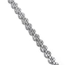 White Gold Clustered Diamond Tennis Bracelet thumbnail 1