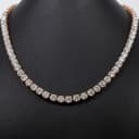 Round Cut Brilliant 75ct Diamond Tennis Chain thumbnail 2