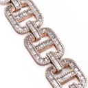 Rose Gold Gucci Link Diamond Bracelet thumbnail 1