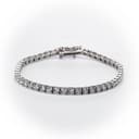 White Gold Diamond Tennis Bracelet thumbnail 2