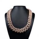 24mm Miami Raised Diamond Pointer Chain thumbnail 1