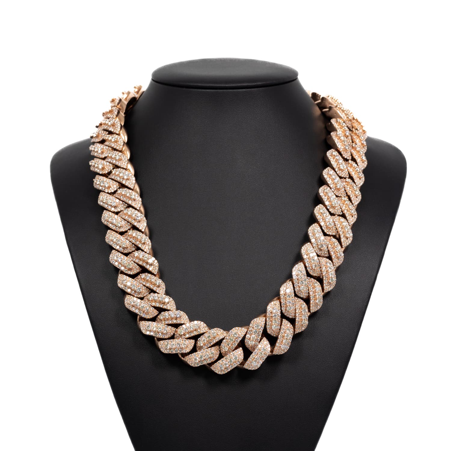 Miami Cuban Round Cut Diamond Chain