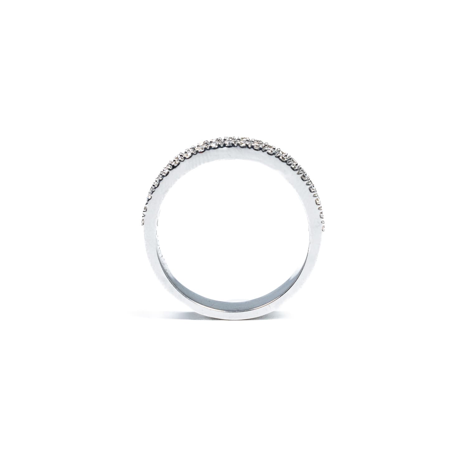 White Gold Eternity Diamond Baguette and Pointer Ring - LKB Jewellers