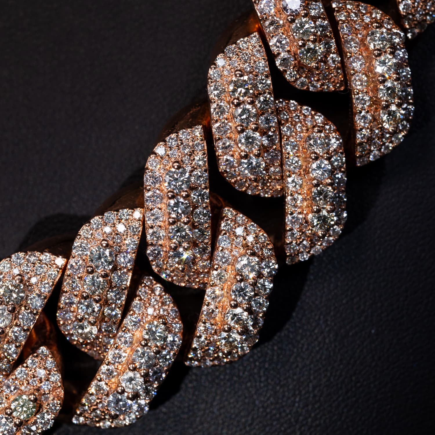 Miami Cuban Round Cut Diamond Chain - LKB Jewellers