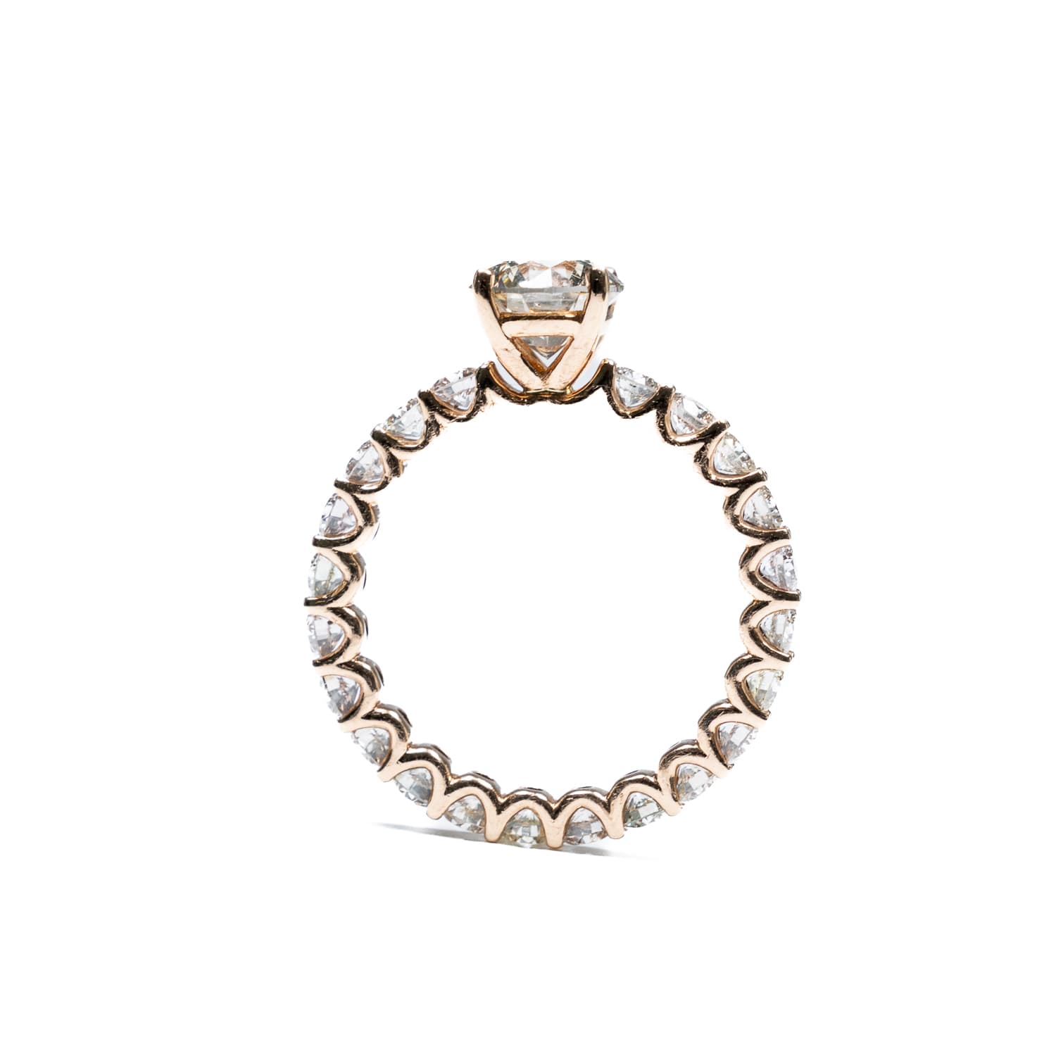 Eternity Diamond Rose Gold Ring - LKB Jewellers