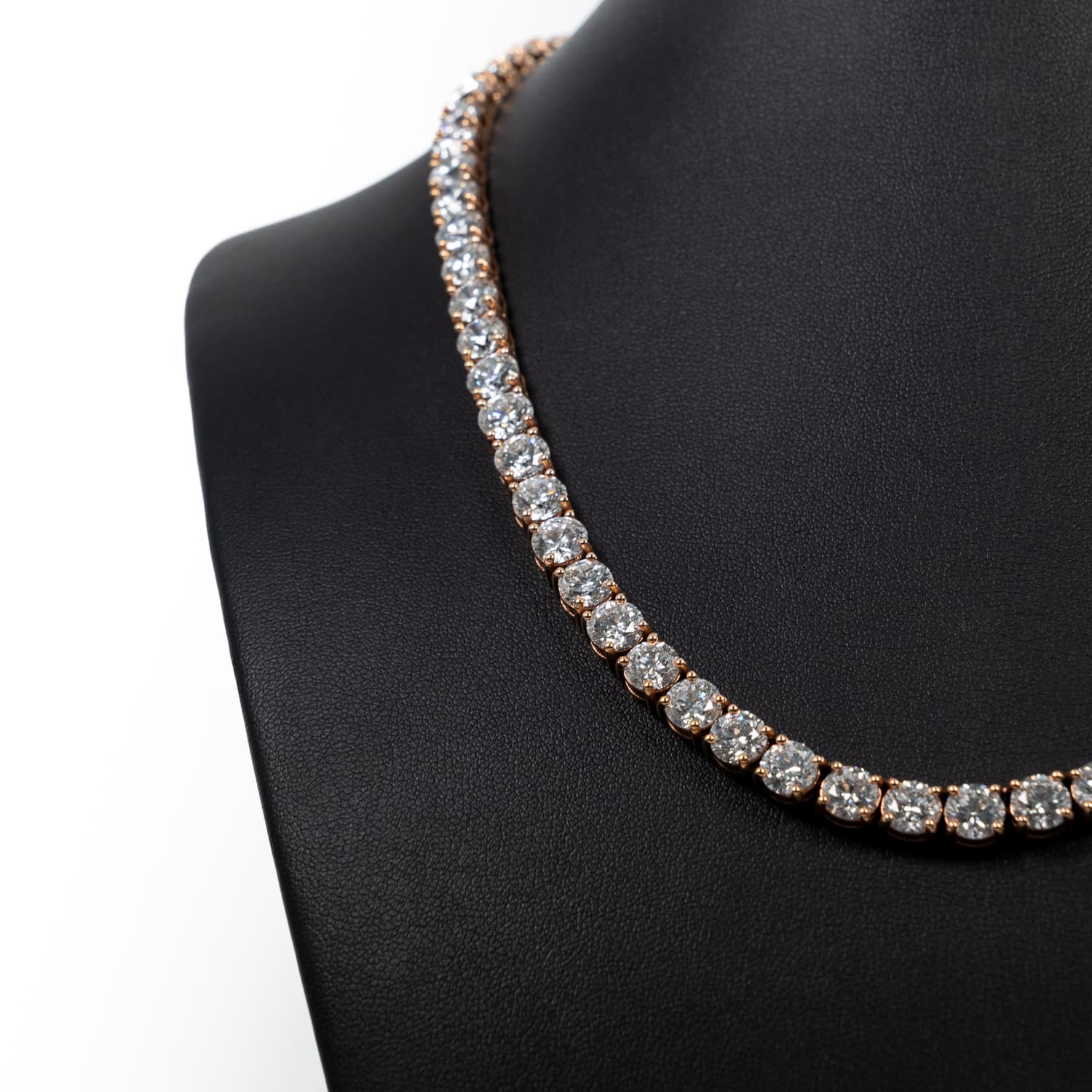 Round Cut Brilliant 75ct Diamond Tennis Chain - LKB Jewellers
