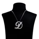 Script Initial Pendant, Letter D thumbnail 1