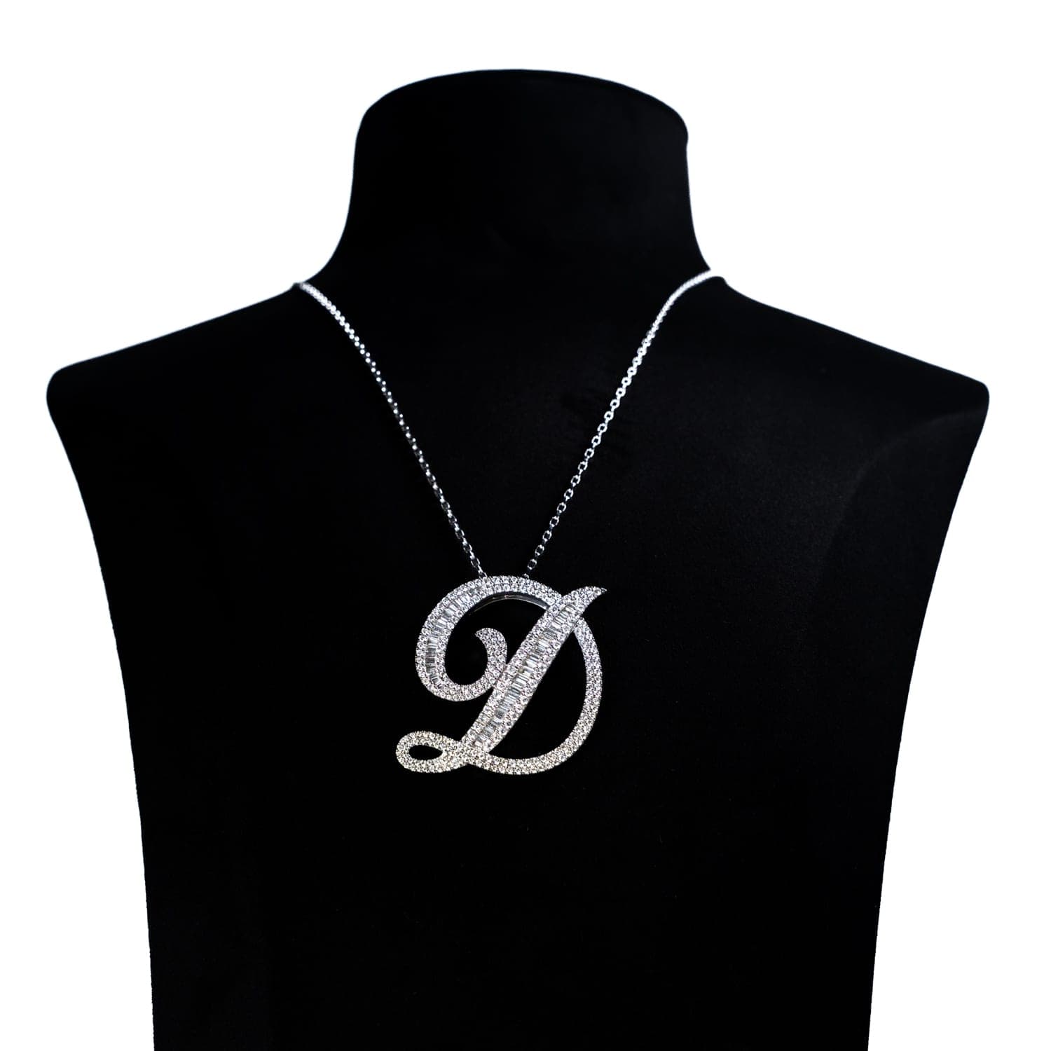 Script Initial Pendant, Letter D