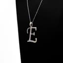 Script Initial Pendant, Letter E thumbnail 4