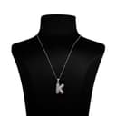 Bubble Initial Pendant, Letter K thumbnail 1